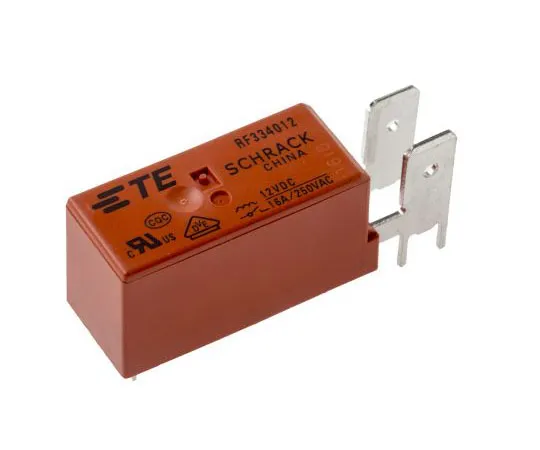 63-7678-90　TEConnectivityRFSPNO非锁定继电器PCB安装，12V直流线圈，16A　RF334012