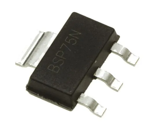 63-7668-62　DidesZetexBSP75NTA,1通道智能电源开关，低侧，1.1A,60V3+Tab-Pin,SOT-223　BSP75NTA