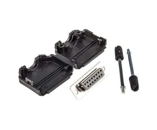 63-7600-42　15 WAY D-副插座连接器套件5倍背壳，5倍插孔螺丝，插入　6667015910299