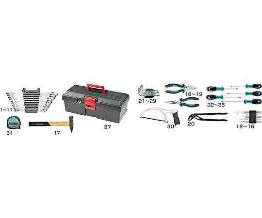 64-3266-12　Work Tool 37 Piece Set　A23-1036