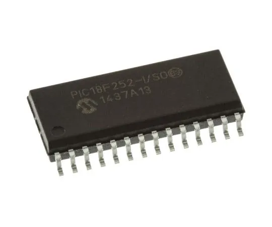 63-7563-64　单片机PIC18F252-I/SO,8位PIC单片机，40MHz, 32 kB闪存，28针SOIC　PIC18F252-I/SO