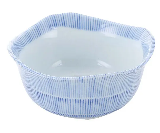 63-7196-17　Japanese tableware collection Kyoto Jugusa square small bowl　8181050