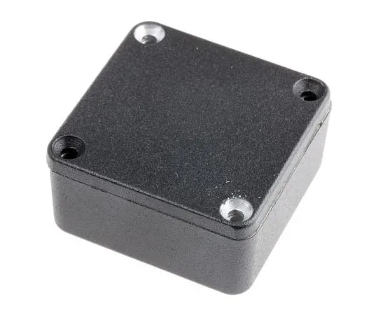 63-7613-05　Hammond 1590,压铸铝圈，IP54,屏蔽，50 x 50 x 21mm　1590LLBBK
