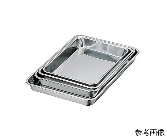 67-2403-82　18-8 Shallow Square Tray　0