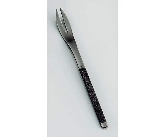 62-6721-50　Stainless Steel Cloth Clothes Cutlery Saya Pick Fork Jet Black