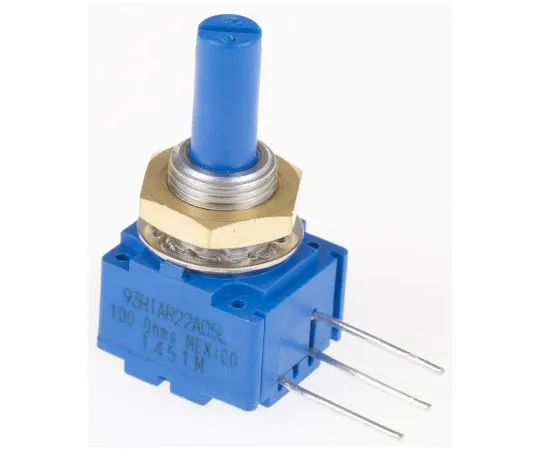 63-7609-81　Bourns1GangRotaryCermetPotentiometer用6mmDia。轴，100Ω，±10%，2W,线性93R1A-R22-A05L　93R1A-R22-A05L