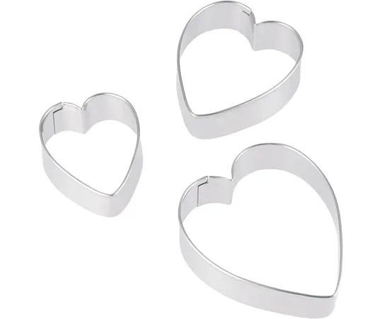 65-1225-19　Kai House SELECT cookie cut-out long heart 3-piece set　000DL6361
