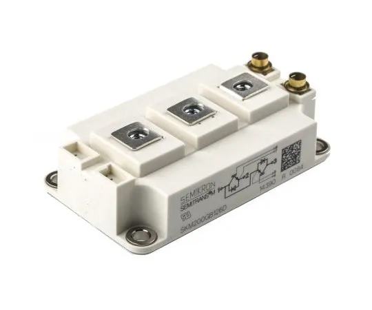 63-7565-03　SemikronSKM200GB126D, SEMITRANS3, N通道双半桥IGBT模块，最大260 A, 1200 V,面板安装　SKM200GB126D