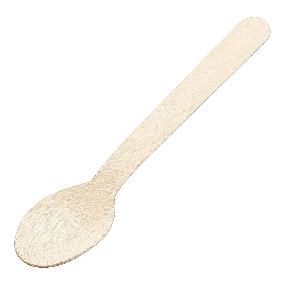 64-9286-76　Wooden Spoon 160 Single Bag with toothpick 100 Pieces　XMK0201