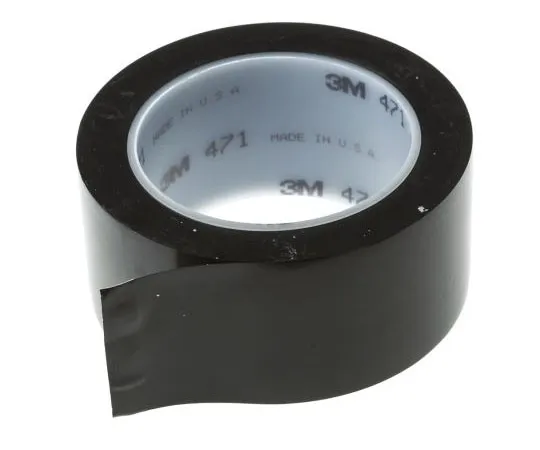 63-7667-19　3M 471黑色乙烯基车道标记胶带，50mm x 33m　471 noir 50,8mm x 33 metres