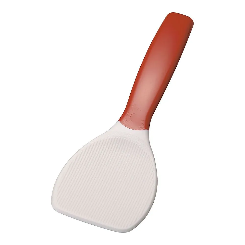 62-6472-29　Antimicrobial Magic Shamoji 19 cm Red (Grooved, Fluorinated)　BSY5402