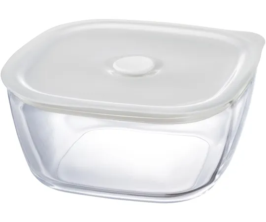67-3056-87　Heat-Resistant Glass Airtight Storage Container/Square 1200 16 Pieces　KSTM-120-TW