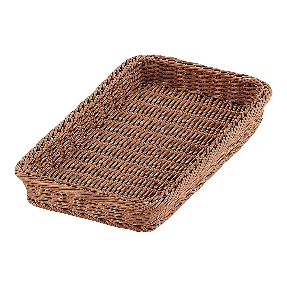62-6582-50　PP Bakery Basket Square Brown 32 Type　CO-704-BR