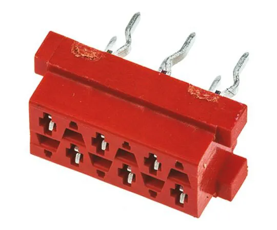 63-7498-49　TE ConnectivityMicro-MaTch系列2.54mm间距6路2线直PCB插座，通孔，焊点终止　7-215079-6