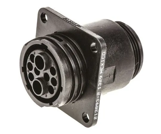 63-7504-51　TE ConnectionCPC系列6系列面板安装连接器，10触点插座　213893-2