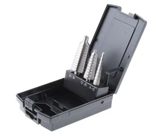 63-7597-44　EXACT 3件HSS步进钻具4mm~30mm　5331