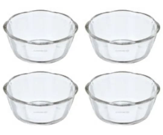 64-5272-13　Heat Resistant Glass Sweets Bowl 300 4 Pieces　SWB-2412