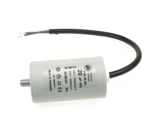 63-7519-60　Ducati Engia 20μF聚丙烯电容器PP 400→500Vac±5%公差螺母4.16.10系列　4.16.10.25.14
