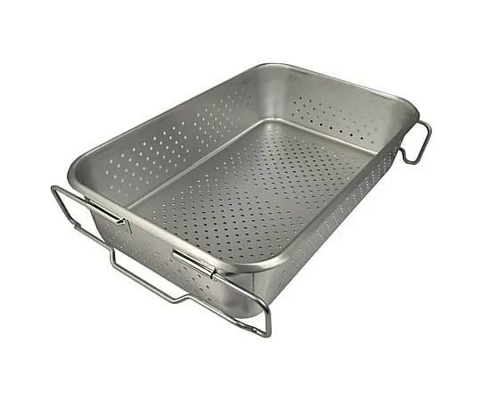67-2402-72　18-8 School Lunch Tray, Transport Type, Clear Hole (Half Curl Flange Type) with Polishing Approx. 28 L　SH-6038PF