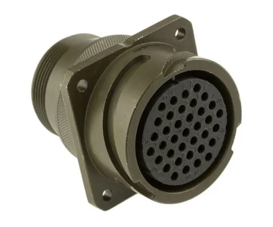 63-7545-67　Amphenol97B系列，37 Way Wall Mount MIL规格圆形连接器收发器，插座触点，外壳尺寸28,贝叶刀　97B-3100A28-21S