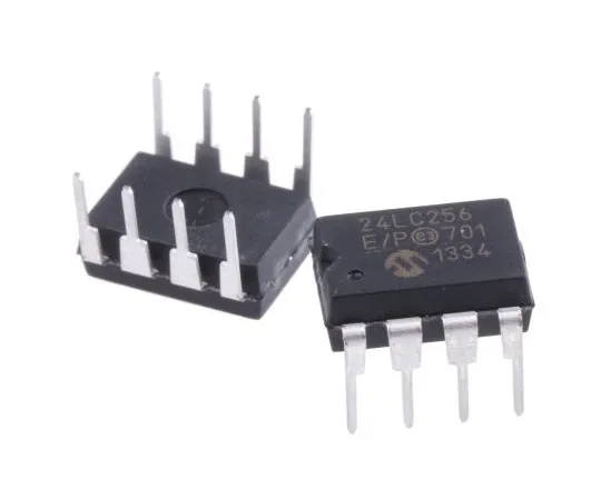 63-7664-20　Microchip24LC256-E/P, 256kbit串行EEPROM内存，900ns 8针PDIPI2C　24LC256-E/P