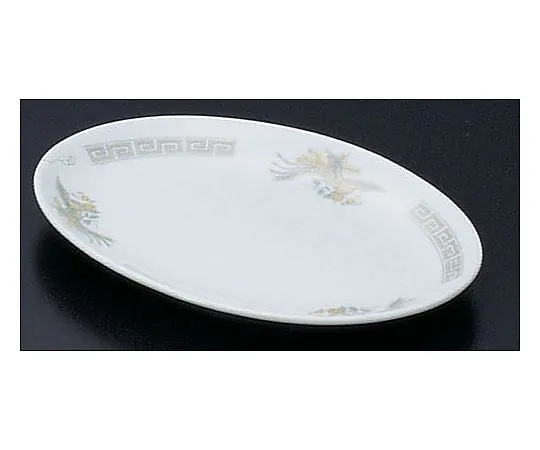 62-6847-42　Pottery "Kaminarimon Phoenix" Platter 8 inches　K-8