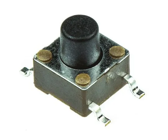63-7572-07　黑色按钮触感开关，单杆单抛 (SPST) 50 mA@12 V ac 3.4mm　4-1437565-9