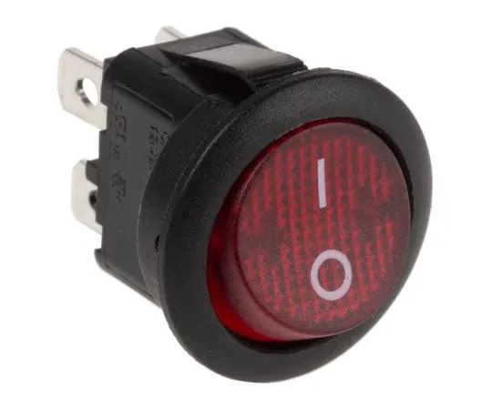 63-7565-59　APEM照明双极单抛 (DPST) ，拉锁摇杆开关面板安装　MR210R5LBR