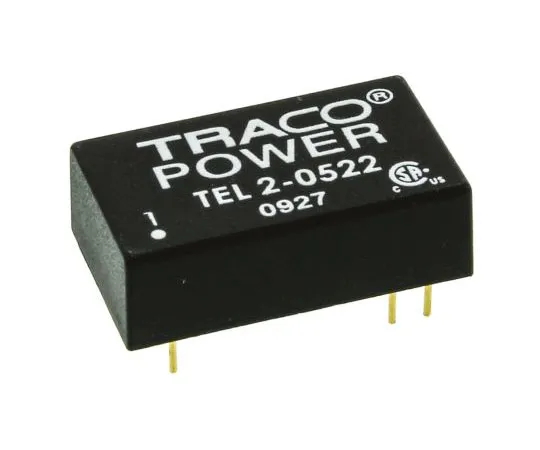 63-7599-78　TRACOPOWER TEL 2 2W隔离DC-DC转换器通过孔，电压在4.5→9 V直流，电压输出±12V直流　TEL 2-0522