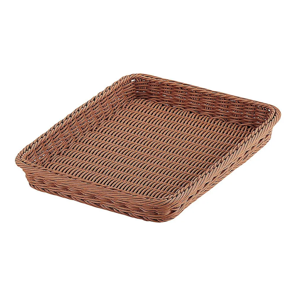 62-6582-52　PP Bakery Basket Square Brown 40 Type　BB-402-BR