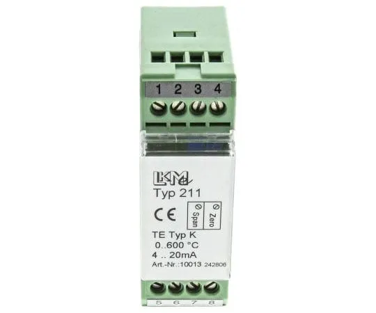 63-7511-86　TC型K温度变送器，10→35 V, -25→+85°C　LKM 211/K1