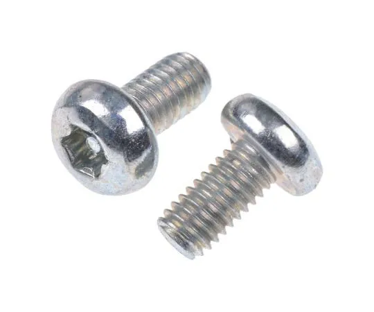 63-7573-96　光亮镀锌盘钢防夹安全螺钉，M3×6mm　482-8256