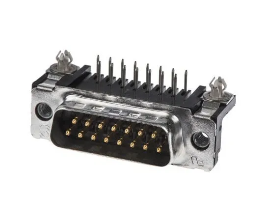 63-7548-76　TE Connectivity AMPLIMITEHD-20系列，15 Way Right Angle Through Hole PCBD-subConnector Plug,2.74mm间距　5747841-4