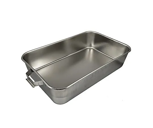 67-2402-75　18-8 School Lunch Tray/Fixed Handle (K) (Half Curl Flat Flange) No Polishing　SK-6038XK