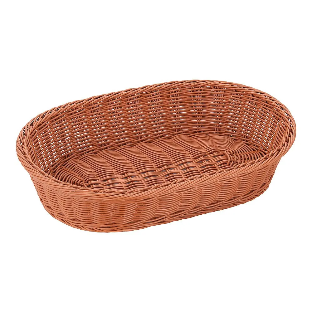 62-6581-59　Resin basket, small size, 45 cm, tea　WBS1806