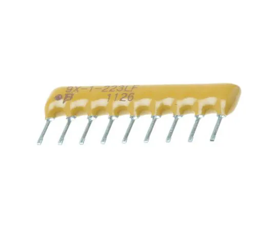 63-7609-48　负载电阻网络22kΩ±2% 8电阻，总功率1.13W, SIP封装4600X通孔　4609X-101-223LF