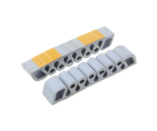 63-7554-57　RS PRO灰色自粘电缆保持器，7孔，25 x 150mm　454-7676