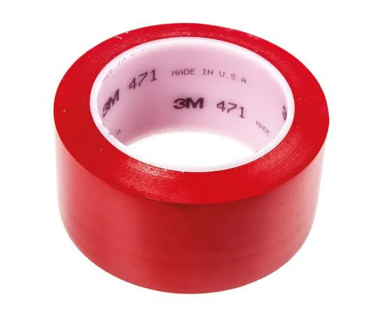 63-7667-17　3M 471红色乙烯基车道标记胶带，50mm x 33m　471 rouge 50,8mm x 33 metres