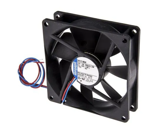 63-7495-84　ebm-papst3400N系列轴向风扇，92 x 92 x 25.4mm,94m3/h,2.5W, 12 V直流　3412NGH