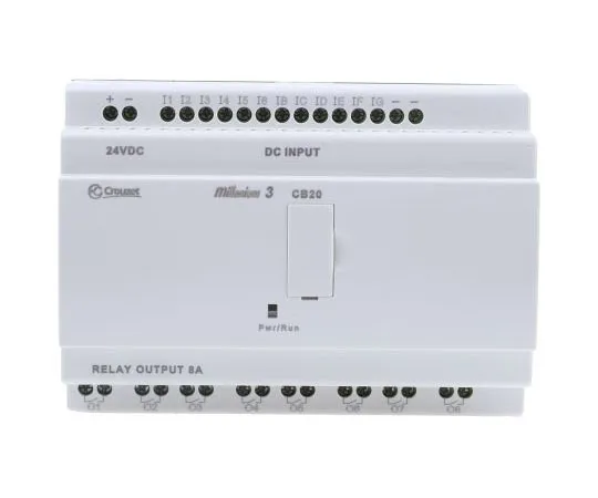 63-7637-05　Crouzet Millenium 3逻辑模块，24 V直流继电器，18倍输入，8倍输出无显示　88970031