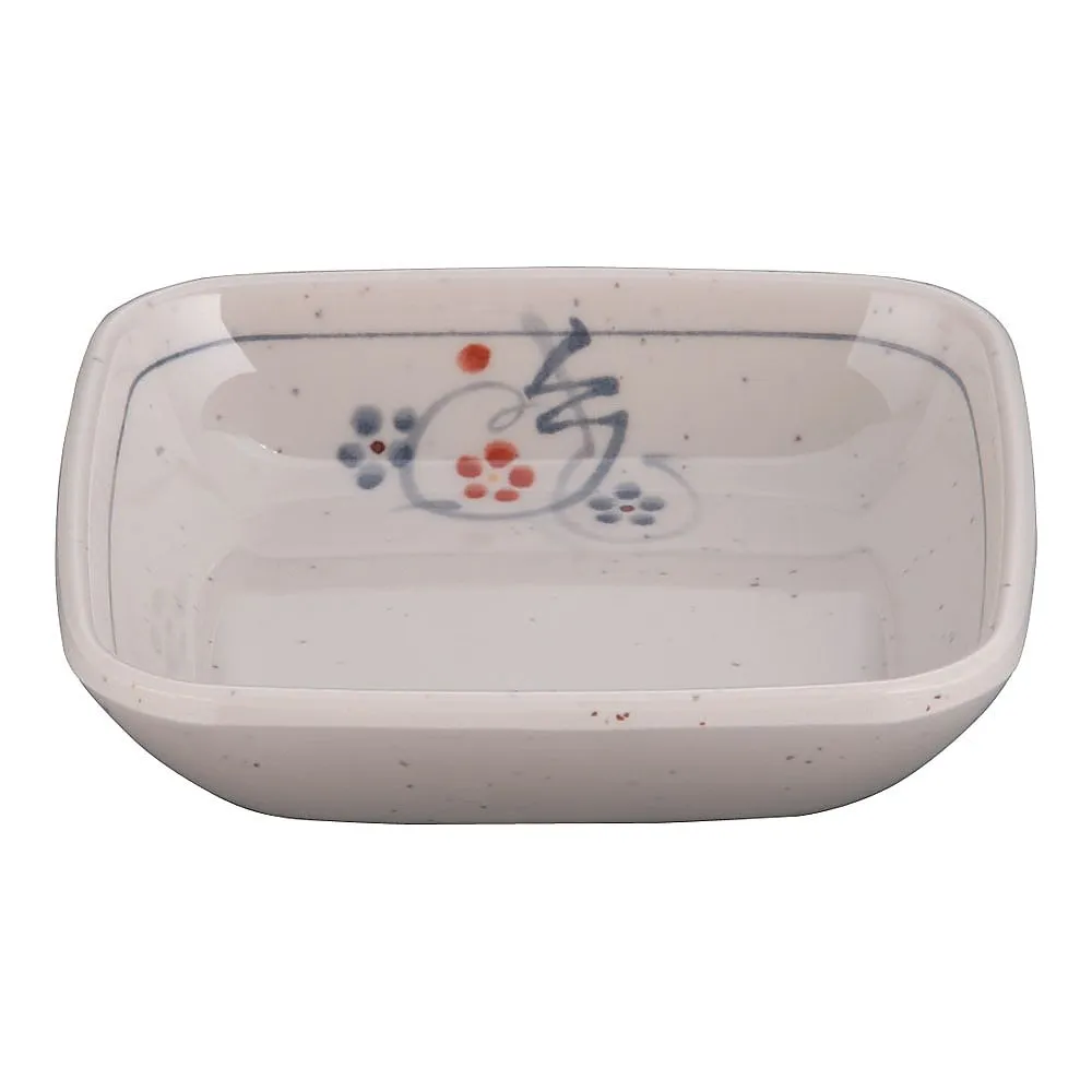 62-6849-55　Melamine 'Karin' Square Pickle Dish　M-335-K