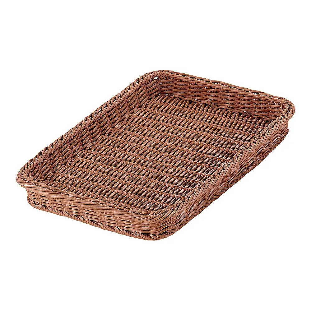 62-6582-51　PP Bakery Basket Square Brown 36 Type　CO-708-BR