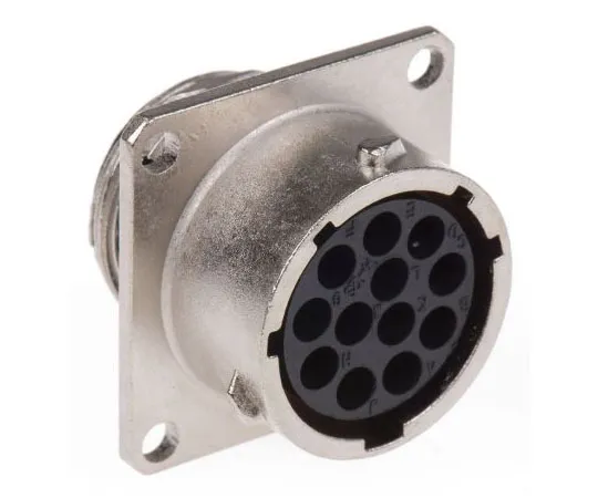 63-7598-68　Souriau UTO系列，12 Way Wall Mount MIL规格圆形连接器收发器，插座触点，外壳尺寸14, Bayonet　UT001412SH6