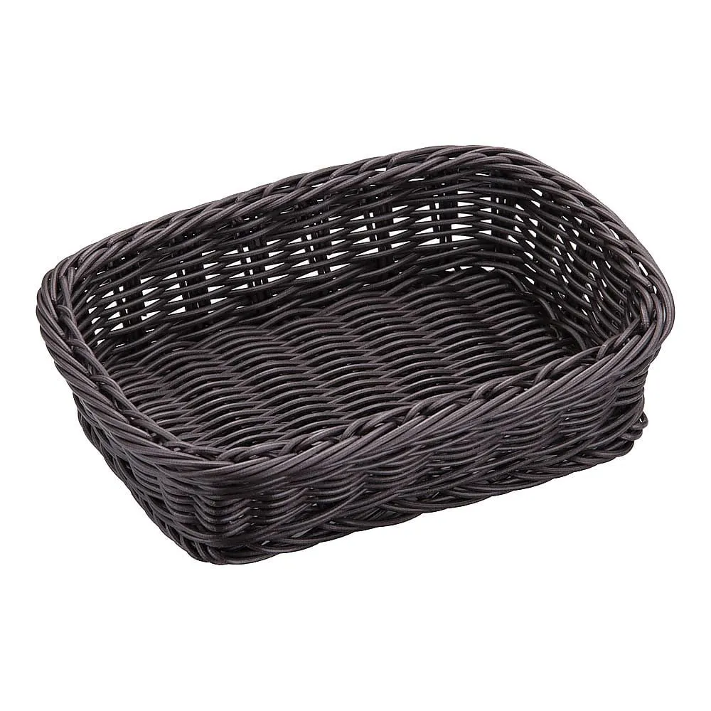 62-6581-80　Resin basket square type dark brown　91-075C