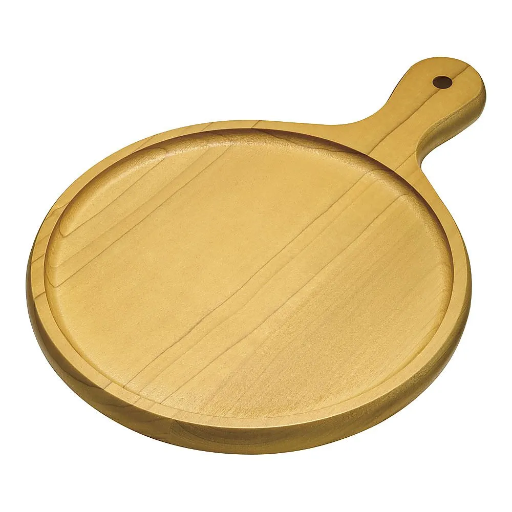 62-6536-60　Wooden Pizza Tray Medium φ230 mm　P-9