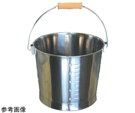67-2417-51　18-8 Bucket with Scale (Press) Approx. 8 L　SH-639B