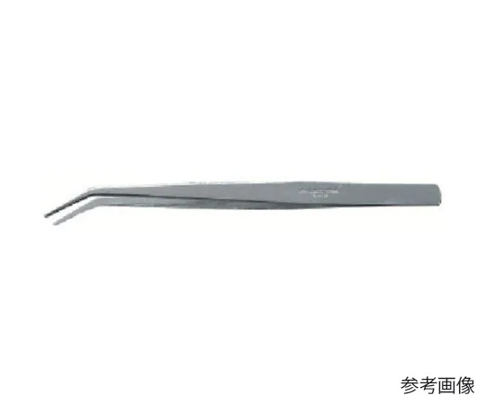 67-7214-61　Stainless Steel Tweezers Soft 150 mm Bent Tip　130