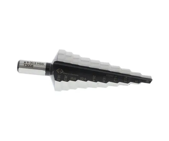 63-7526-27　CK HSS 6→30.5mm Step Drill Bit, 10步　T3008