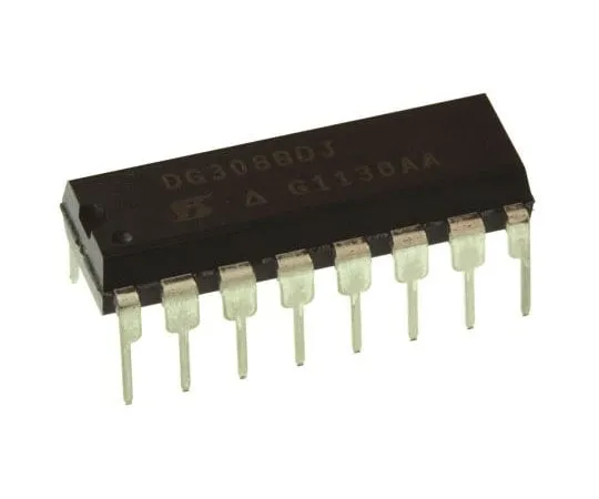 63-7648-58　DG308BDJ-E3Vishay,模拟开关四路SPST, 5 V, 9 V, 12 V, 15 V, 18 V, 24 V, 28 V,16-PinPDIP　DG308BDJ-E3