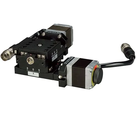 64-9483-04　2-Axis Tilting Stage Feed Screw Type 40 mm x 40 mm Top Shaft ±6°, Bottom Shaft ±5°　ATD-C410C-HM